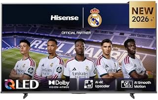 TV Hisense 55E7S (2026) 55" VA QLED 4K UHD Preta