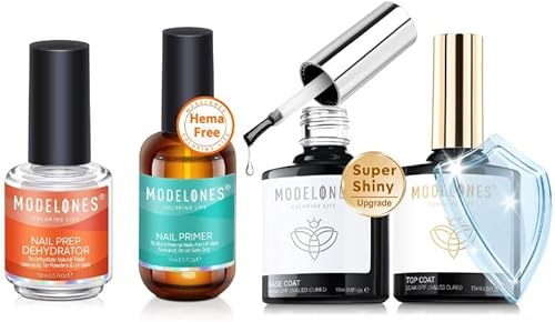 modelones Gel Top Coat Super Shiny Set on Amazon