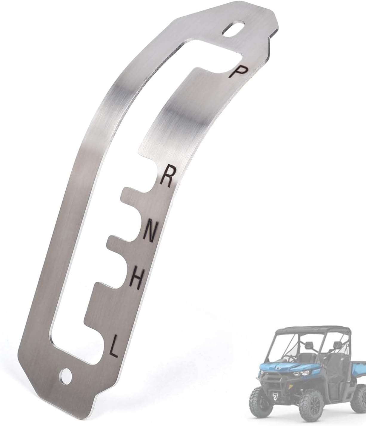 Gear Shifter Gate Plate Overlay Cover Compatible with Can-Am Defender HD8/HD9/HD10 2016-2026 (Offset Reverse Path Style)