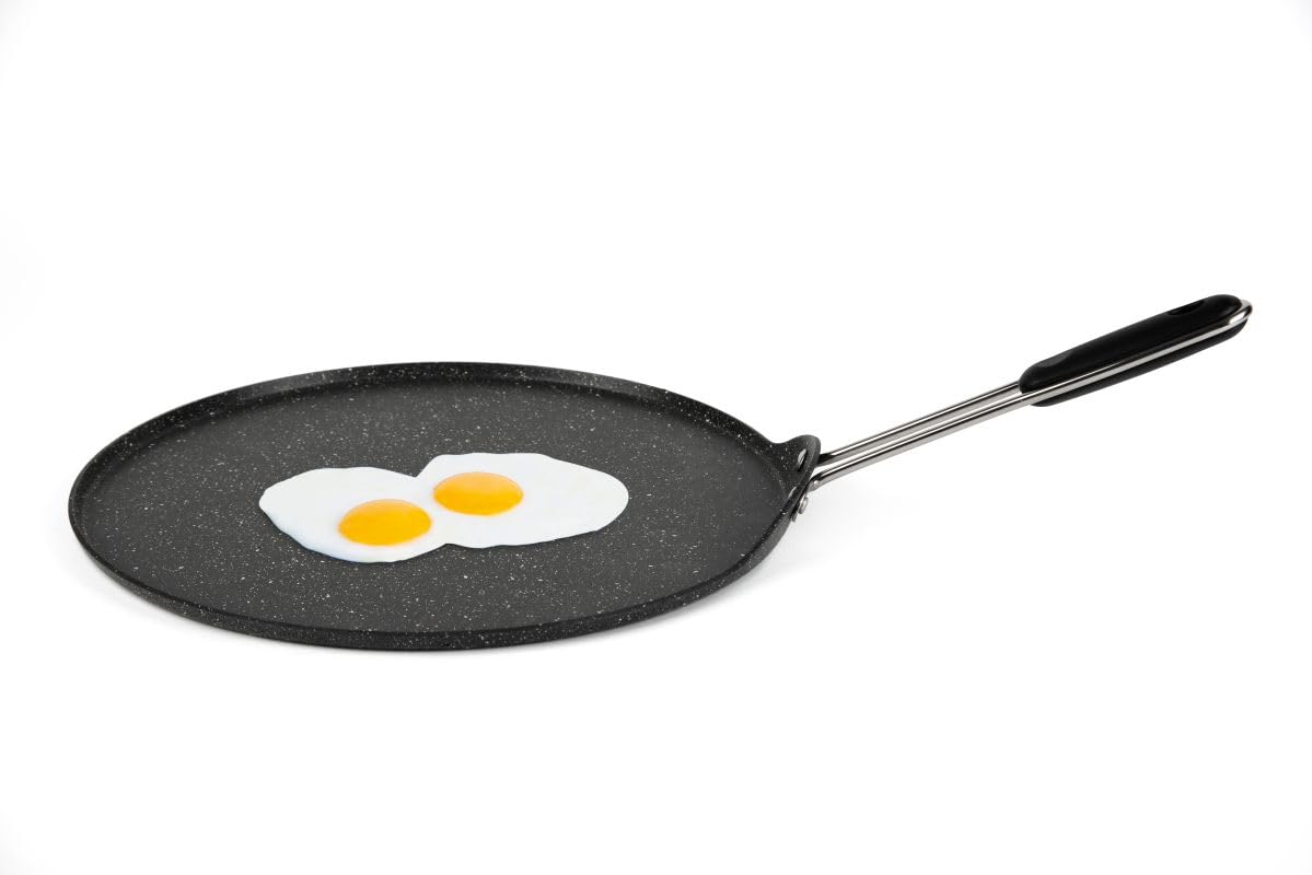 Excelsa Disco Cook Piastra Multiuso, Antiaderente, 34 cm, Alluminio Forgiato, Manico in Acciaio