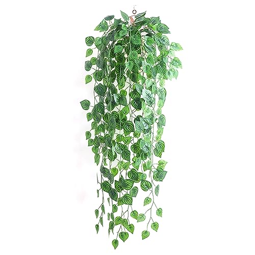 Plantas colgantes artificiales, plantas falsas grandes, plantas decorativas para el hogar, jardín, boda, fiesta, decoración interior y exterior
