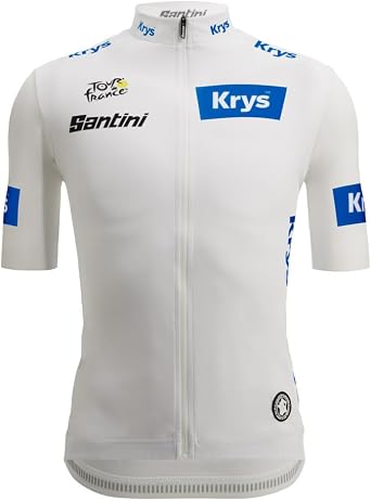Santini Tour De France Fan Line White Jersey - Mens Bianco, L