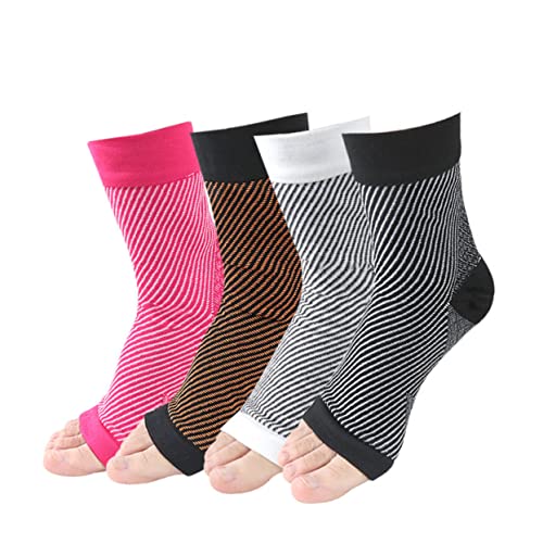 DOITOOL 2 Pares De Meias Manga Protetores Esportivos Elásticos Suporte Branco Tamanho Mangas Uso Cin