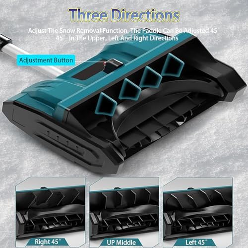 Cordless Electric Leaf Blower & Sweeper, 1200W Adjustable Lawn Tool, Lightweight 5KG, 33cm Cleaning Width, Includes 1 Battery for Easy Leaf Removal