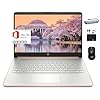HP MarxsolAccessory – Laptop portátil de microborde de 14 pulgadas 2024 para estudiantes, Intel Quad-Core N4120, 8 GB de RAM, 256 GB (tarjeta eMMC de 128 GB + tarjeta de 128 GB), WiFi, Windows 11S + 1