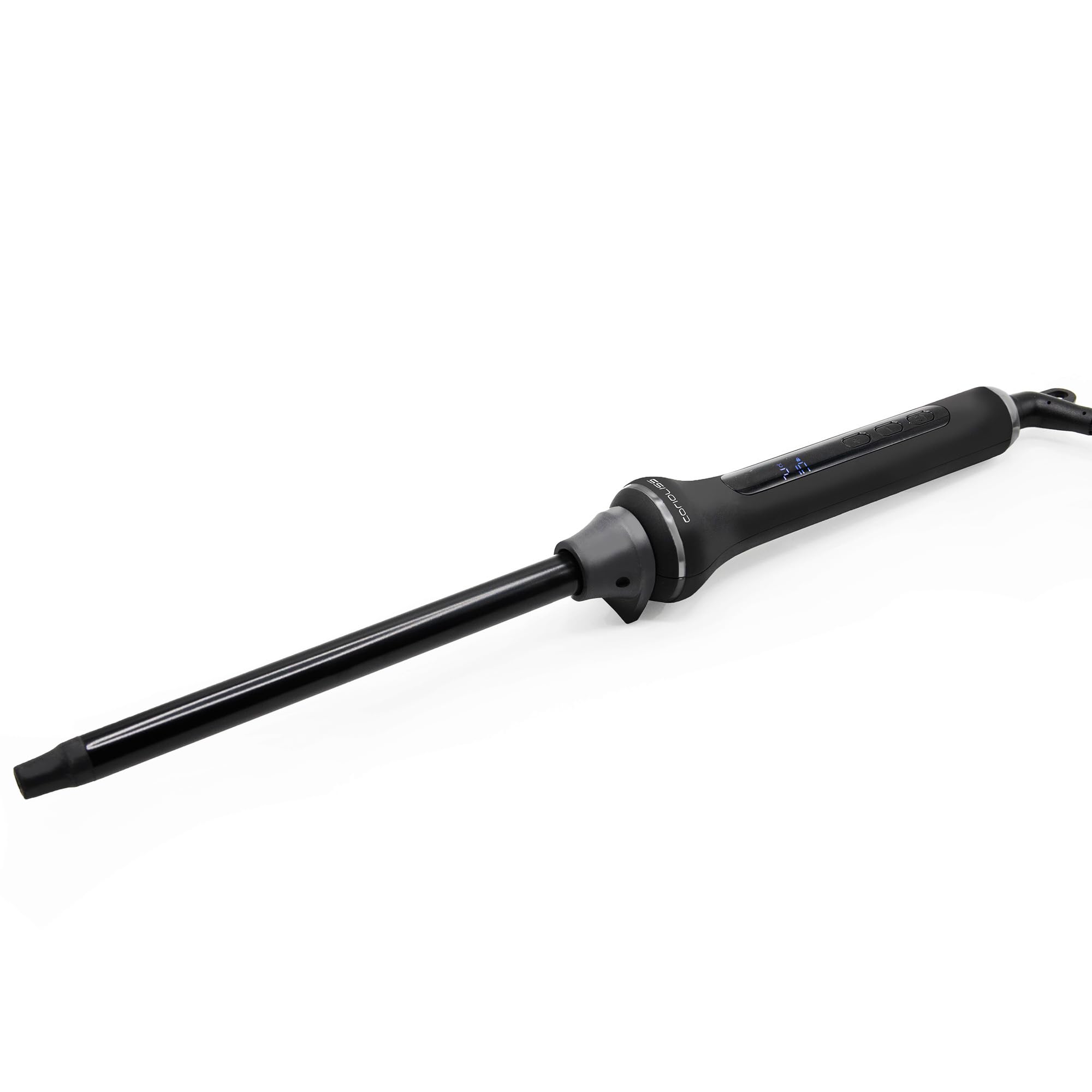Corioliss Style Stick Black Rizador de Pelo Profesional, Tenacilla con Barril de Cerámica y Turmalina de 13mm Temperatura 80-210°C, rizos definidos y duraderos