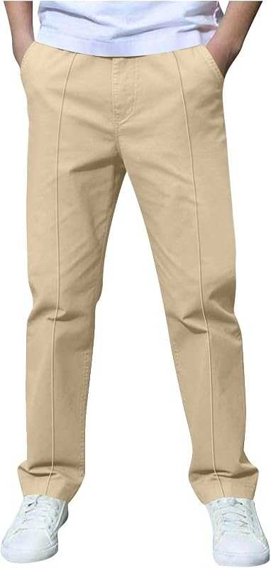Uniform Pants for Boys School Casual Loose Chino Stretch Straight Leg Dress Slacks Teen Youth Wear Clothes 3-14 Years