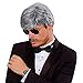WIDMANN l9197 ? Parrucca e Baffi da Uomo Dreamhair Playboy, Grigio brizzolato