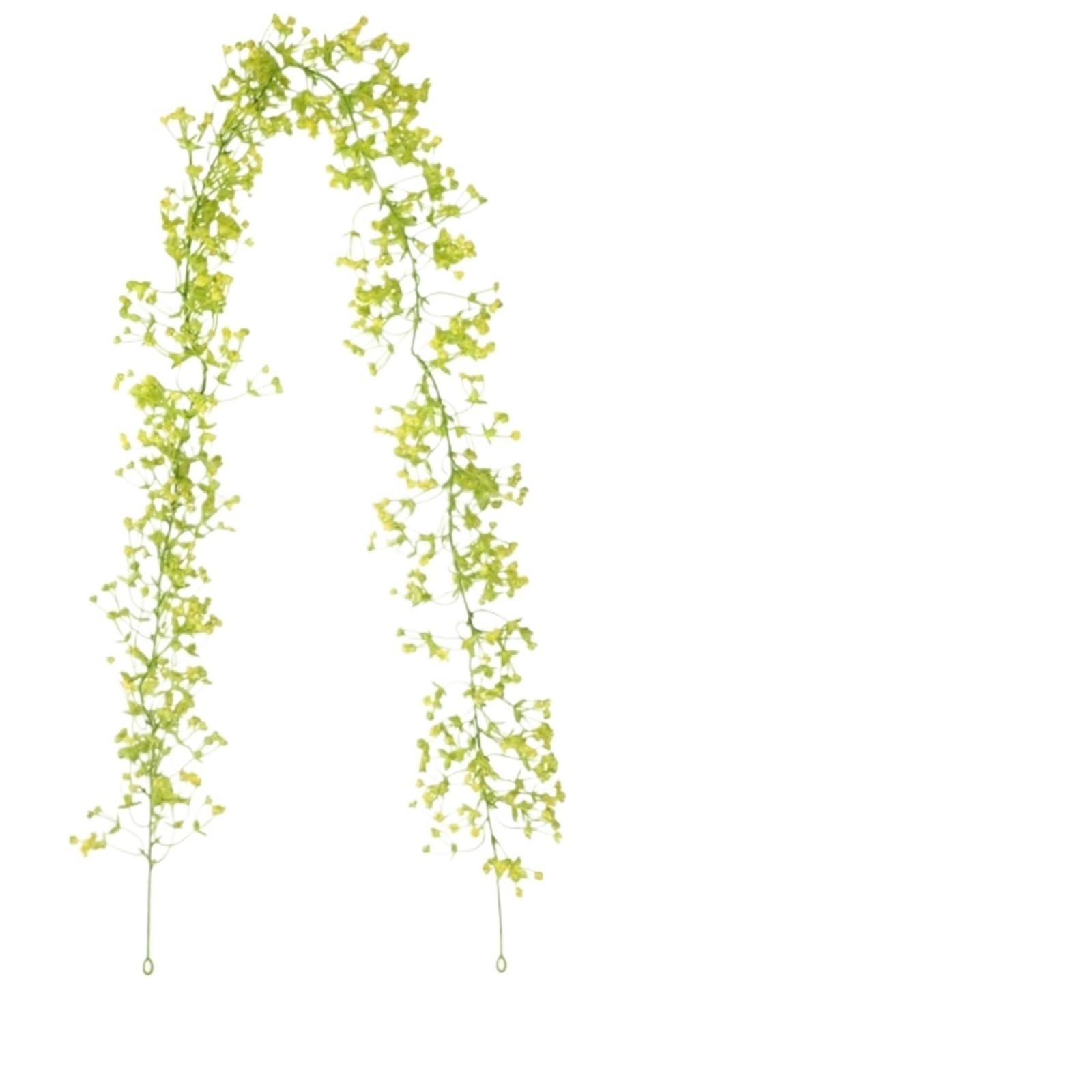 Guirnalda Artificial 175 cm Flores Artificiales Vid Aliento Boda jardín decoración Flor Falsa Guirnalda Arco decoración de Fiesta en casa(Color D)