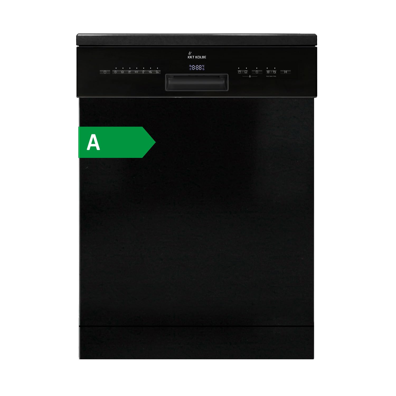 KKT KOLBE 60 cm Geschirrspüler Spülmaschine Schwarz Silber Freistehend Unterbaufähig 7 Programme 14 Maßgedecke DW60FSS