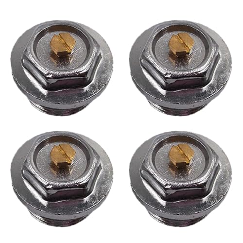 4 piezas de ventilación de aire de purga de 1 pulgada, válvula de purga de aire manual del radiador accesorios de repuesto para sistema de calefacción