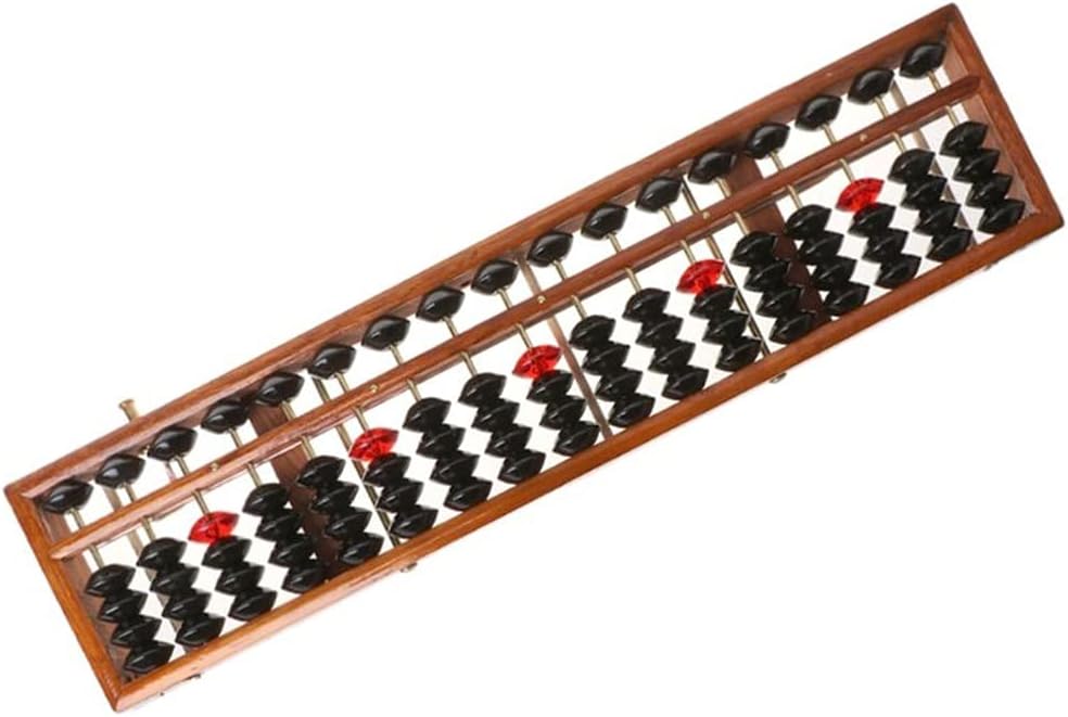 17 Digits Wooden Standard Abacus Chinese Calculator Counting Math Learning Tool Beginners