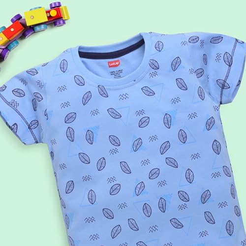 Image of LuvLap Baby Boys Regular Fit 100% Cotton Half Sleeves Boys T-Shirts and & Shorts Set Pack of 3