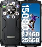 Blackview Phone BV9300Pro 24GB+256GB, Rugged phone 6.7“ 120Hz with 1.32' Customizable Secondary Screen, 15080mAh Battery 64MP+32MP+8MP Camera, 100LM Flashlight, Android 13 Helio G99,Fingerprint ID/NFC