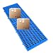 HJLKDYM Lightweight Plastic Pallets, Plastic Pallets, Waterproof Polyethylene Pallet for Warehouse Storage, Closets, Easy to Stack (Color : Blue-5pack, Size : 90x30x3cm)