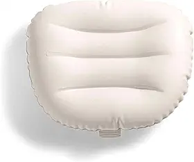 Intex Fácil de instalar, ajustável e inflável para spa acolchoado com suporte de cabeça e pescoço para piscina, gramado e spa, branco