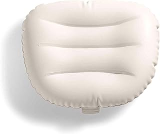 Intex Easy to Install, Adjustable, and Inflatable Spa Cushioned Headrest with Head and Neck Support for Pool, Lawn, and Spa, White