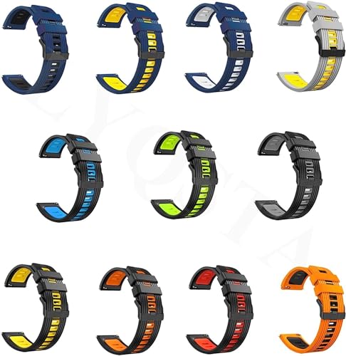 Correa para Ticwatch Pro 3 transpirable e impermeable de silicona flexible deportiva 6