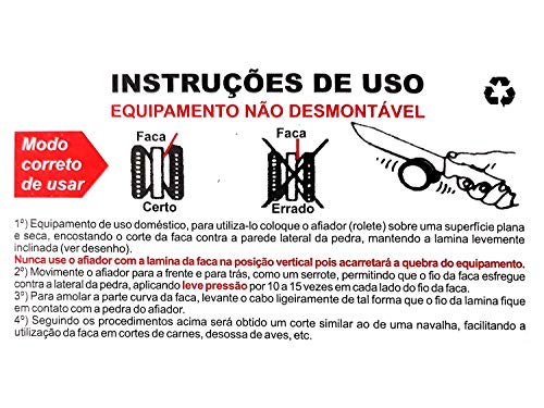 Afiador de Facas Pratic Roller Aficamp com 5 cm de diâmetro