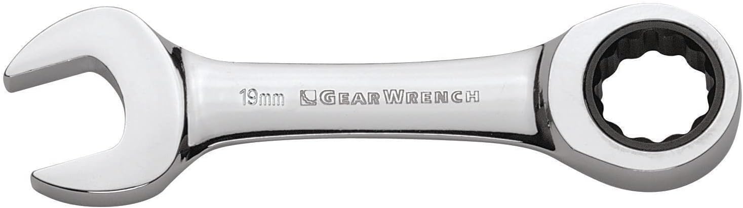GEARWRENCH 12 Pt. Stubby Ratcheting Combination Wrench, 13mm - 9513D