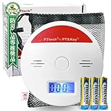 PTTech 一酸化炭素チェッカー キャンプ用 車中泊 防災用品 丁寧な図解説明書つき【 防災製品等推奨マーク認証品】 (ホワイト)