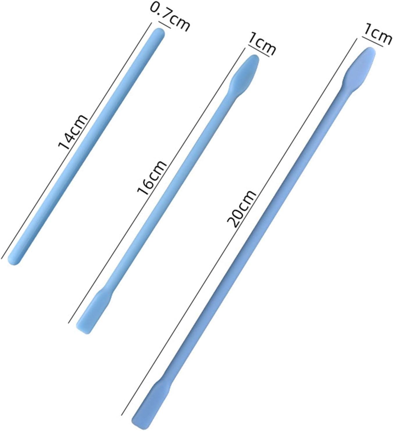 5 Pieces Silicone Stir Sticks Stirring Rods for Mixing Resin 5.51Inch
