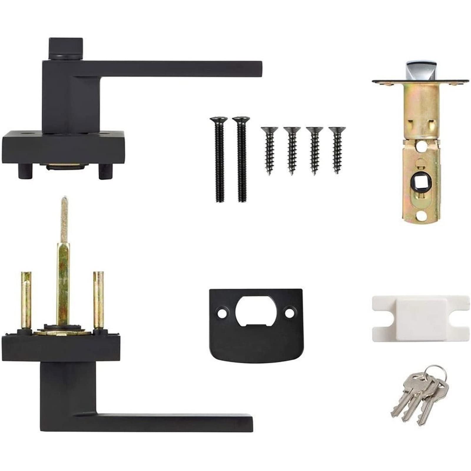 lock,door lock handle,door handle lock. Zamki do klamek do drzwi wewnętrznych z rdzeniem/zapadką Wytrzymały zamek do drzwi Uchwyt do zamka drzwi Akcesoria do zamków drzwiowych Zamki do drzwi 1 szt.(D)