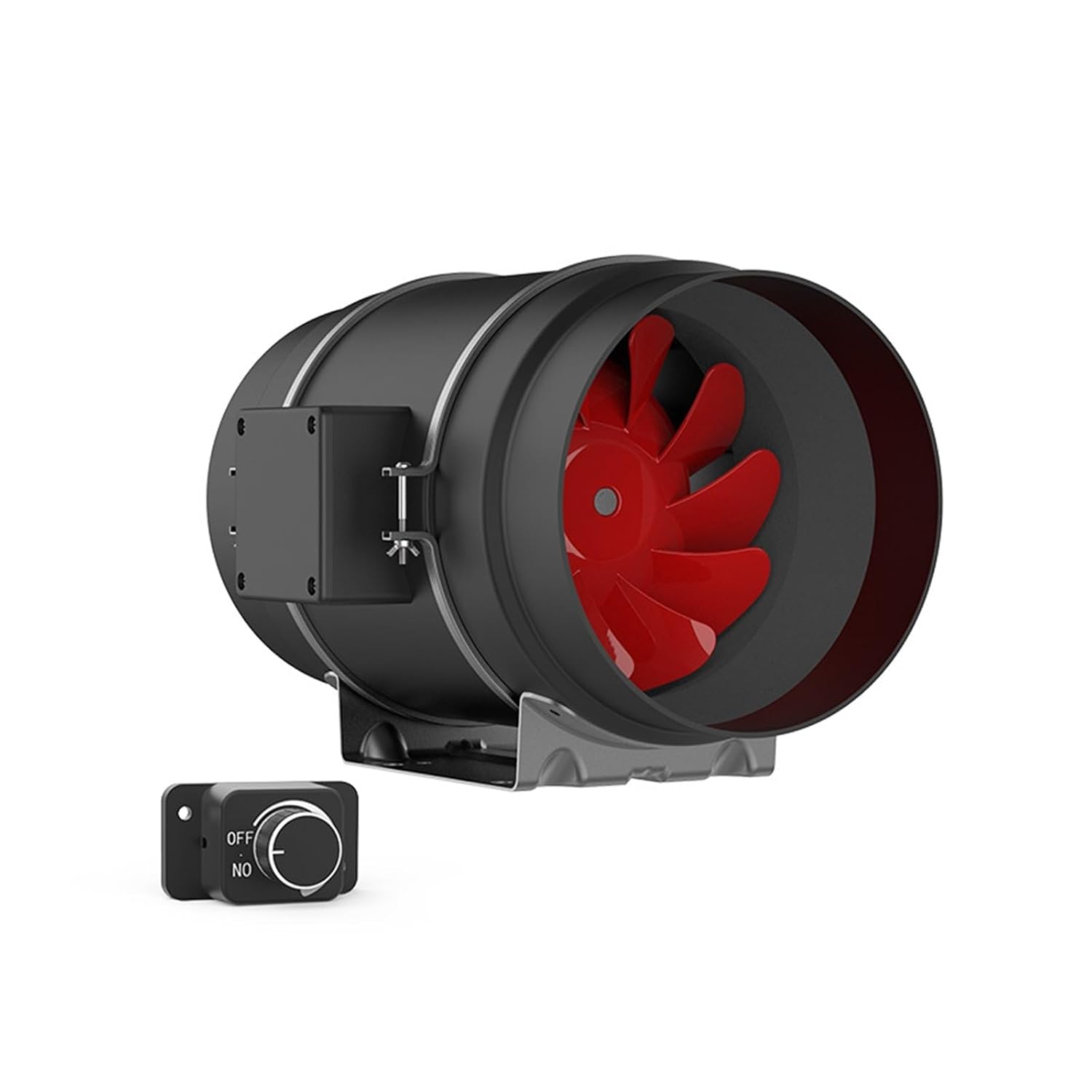 Inline Exhaust Fan 8 Inch with Speed ​​Controller 553 CFM Strong Airflow 200mm(8 Inch-C2)