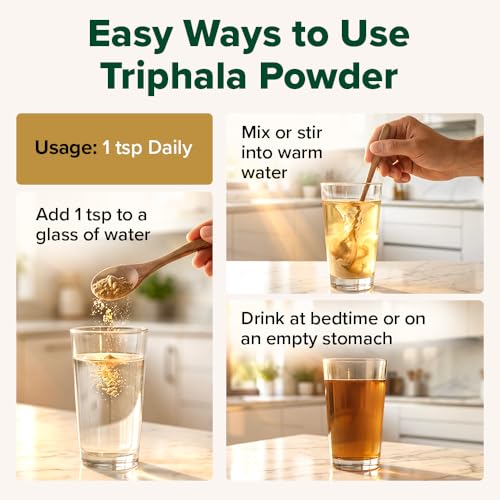 Image of VAHDAM Triphala Powder 150g | Ayurvedic Tri-Blend of Amla, Bibhitaki & Haritaki | Supports Digestive Wellness & Gut Comfort | Non-GMO, Vegan | 50 Servings