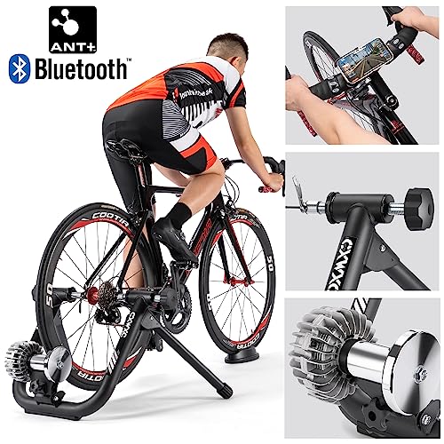 CXWXC Fahrradtisch Smartes Fahrrad Rollentrainer (Smartes Fahrrad Rollentrainer) (Schwarz) – Ansicht 6