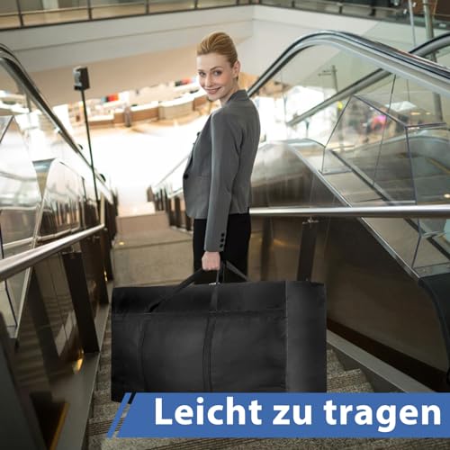 Dntorx 2 Stück 180L Extra Große Aufbewahrungstasche, Oxford Heavy-Duty Umzugstaschen mit Reißverschlüssen Handgriff, Wasserdichte Tragetasche für Umzug Bettdecken Kleidung Bettwäsche Aufbewahrung