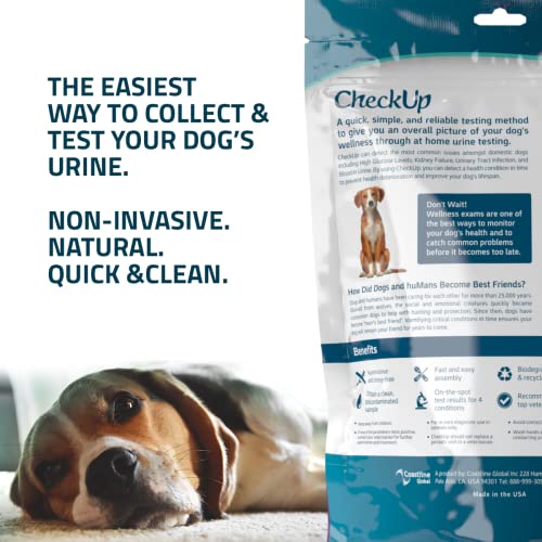 CheckUp Kit at Home Wellness Test for Dogs | Telescopic Pole, Detachable Cup & 2 Test Strips | Detects 4 Most Common Pet Health Indicators - Glucose, Protein, pH and Blood in Urine | 2 Strips - Thumbnail 3