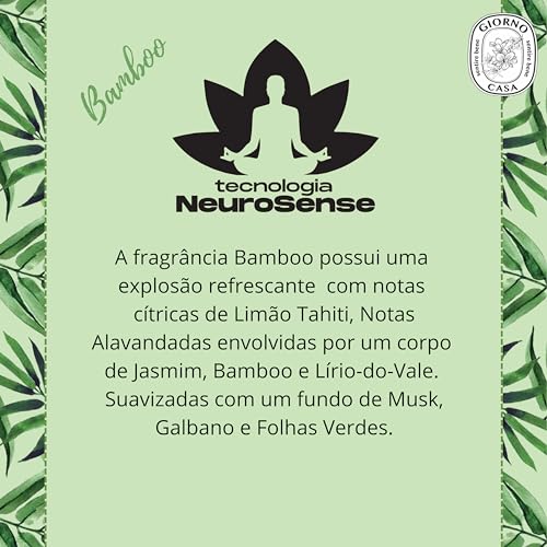 Sachê Perfumado Para Armário e Gavetas (Aromatizador), Bamboo, Giorno Casa, 15 g, Verde