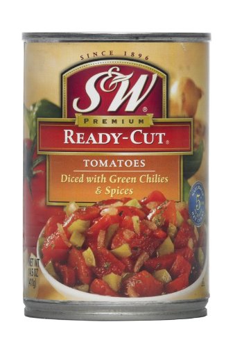 Sandw Manufacturing Tomatoes Ready Cut Diced With Green 