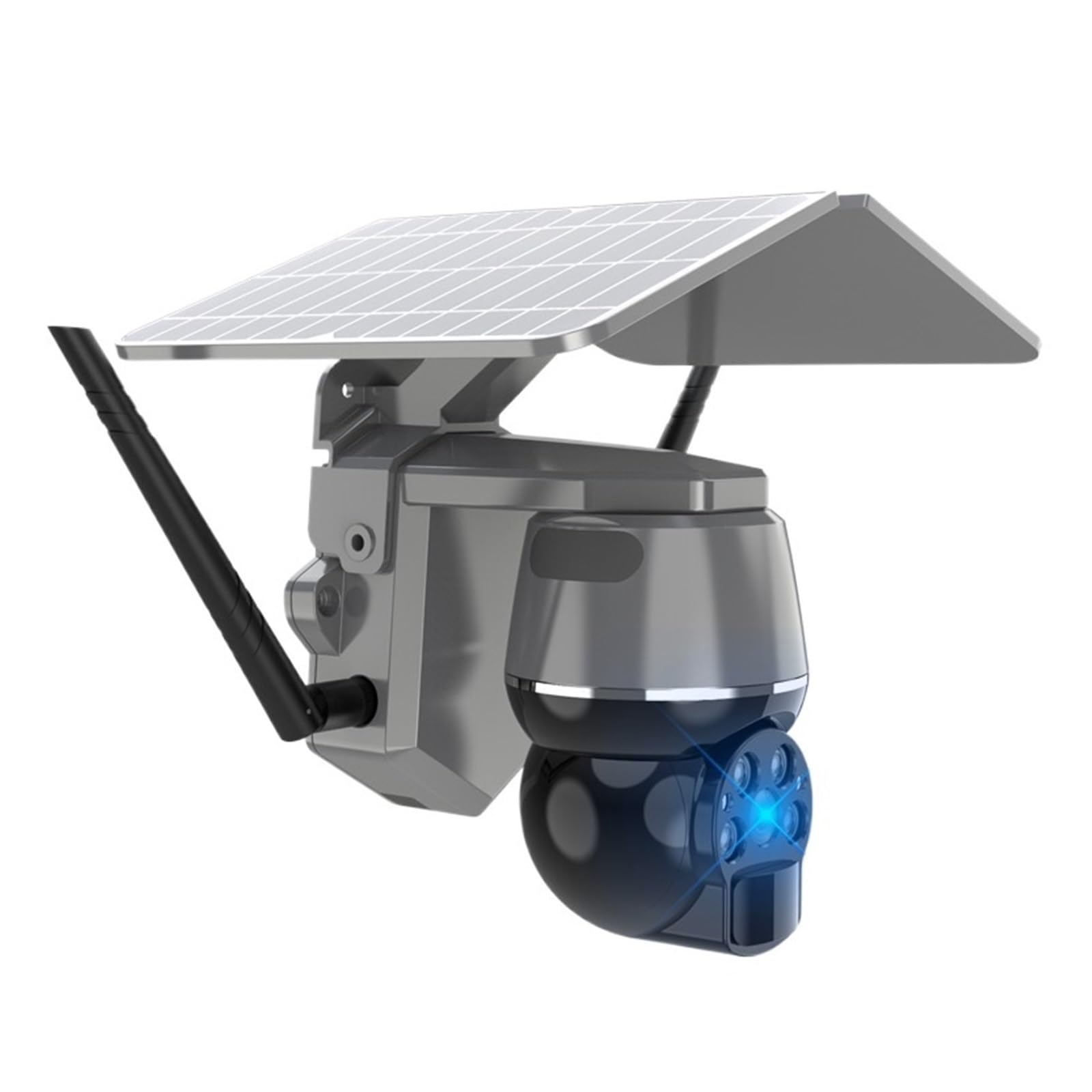 MKHJKIOII Security Camera, 2MP Solar Camera 4G PTZ Outdoor IP66 Built-in Rechargeable Battery PIR Detect Two Way Audio(4G Cam Battery)