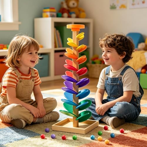 Circuit de construction en bois pour stimuler la concentration des enfants - 2