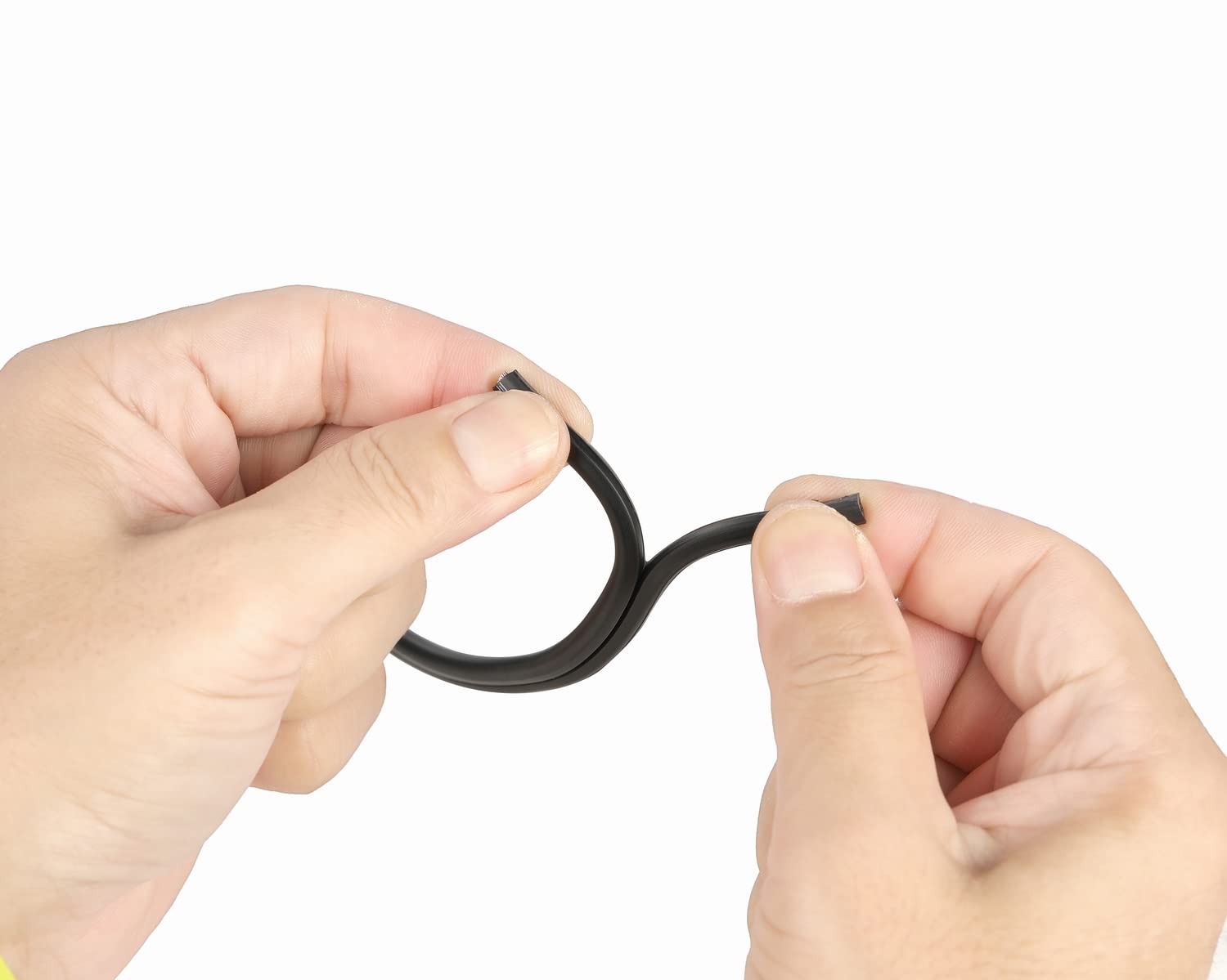 TUOFNEG Low Voltage Landscape Lighting Copper Wire 14/2-100Ft PVC Insulation, 0.33" x 0.165" Diameter 2x14AWG Cord, 176˚F Rated UL Listed Ideal for Landscape Lighting Projects