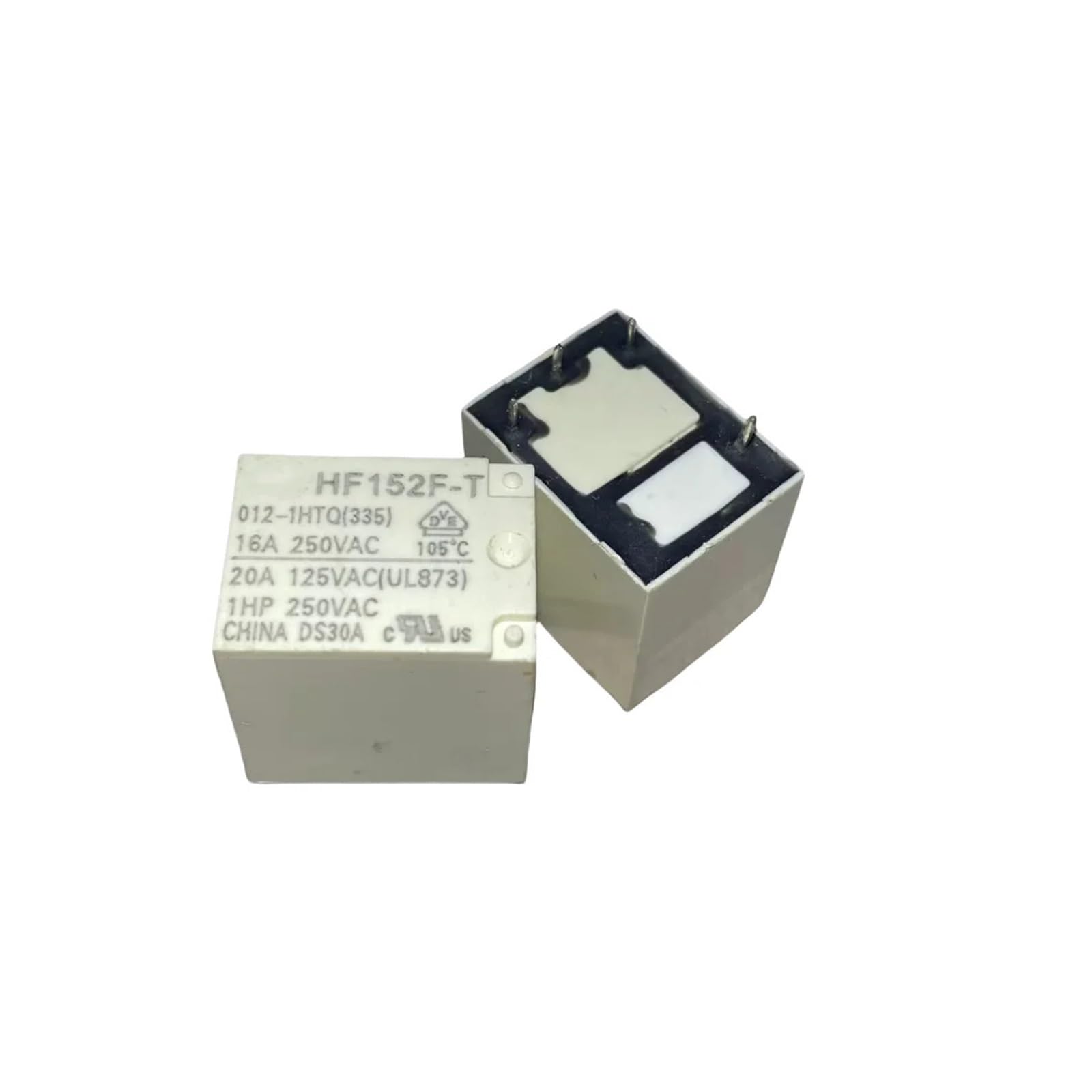 AARTERZZA 5PCS HF152F-T-012-1HTQ Relay 16A 12V 4 Pins