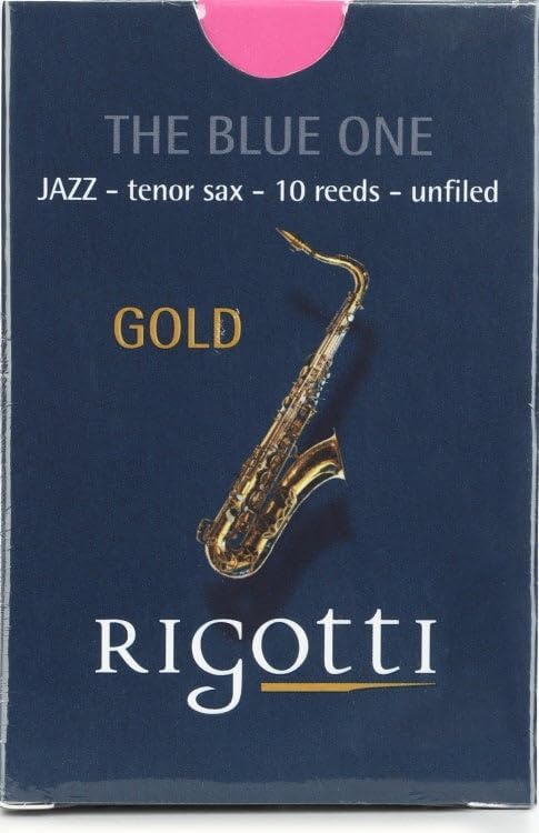 Rigotti RG.JST Gold Jazz Tenor Saxophone Reeds - 3.5 Strong (10-pack)