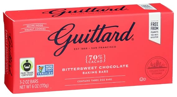 Guittard, Bar Chocolate Baking Bittersweet, 2 Ounce, 3 Pack
