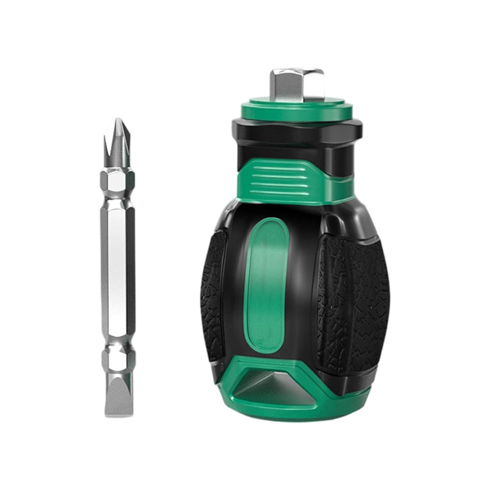 Shank Screwdriver with Double Tip Fast Release Mechanism Suitable for Mechanics Hobbyists Narrow Areas Fast Change Screwdriver Tool for Tight Space