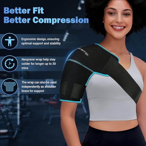 Image of Comfytemp Shoulder Ice Pack Wrap, Shoulder Brace for Shoulders Pain Relief