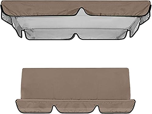 Funda de repuesto para toldo de 57.9 x 50.4in + funda de cojín para patio oscilante de 20.1 x 21.7in.