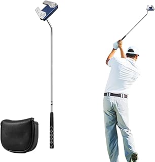 Putter de golf de acero inoxidable, zurdos y diestros - Golf Club Horn Putter - Putter de golf Putter de 2 vías para interiores y exteriores para interiores y exteriores