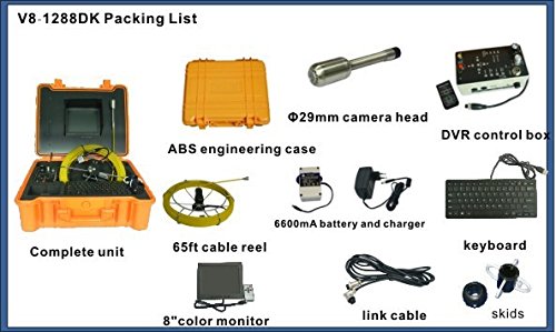 Kohstar Sewer inspection camera system with 29mm camera head and 5.2mm 40m fiberglass