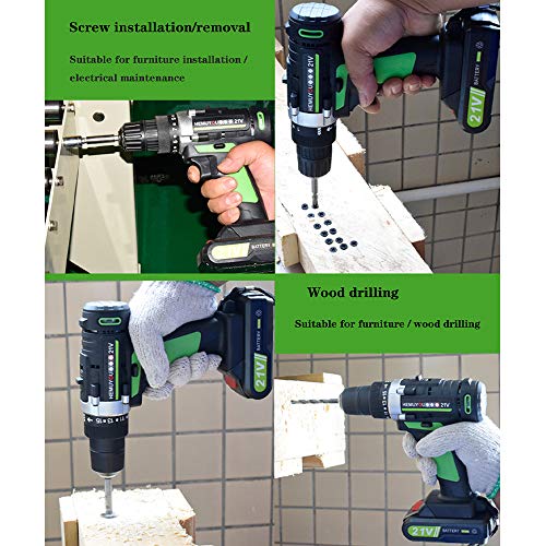 Akkuschrauber Bohrmaschine Mini Wireless Power Drill 2 x Lithium-Ionen Akku Schraubendreher Elektrowerkzeuge – Bild 8