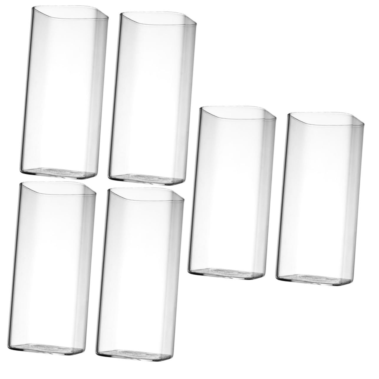 Alipis 6 pezzi Bicchieri Colazione Vetro Borosilicato Tazze Trasparenti Creative per Bevande Calde e Fredde Adatte Cocktail