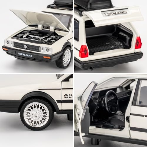Modelo de Auto Santana Variant Wagon 1:24 Blanco miniatura 4