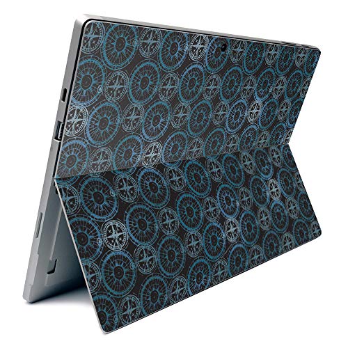 Image of MightySkins Carbon Fiber Skin for Microsoft Surface Pro 7 - Compass Tile | Textured Carbon Fiber Finish | Easy to Apply, Remove, and Change Styles | Made in The USA (CF-MISURPR7-Compass Tile)