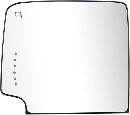 Espejo de remolque con calefacción lateral izquierdo para Chevy Silverado GMC Sierra 1500 2500 3500 2014-2017 superior con soporte trasero que